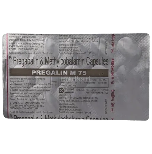 pregalin m 75mg capsule 15's